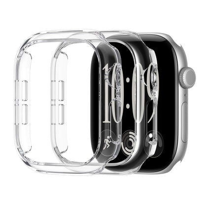 2 X Watch Case for Apple Watch S12 Scratch Resistant Watch Screen Protector Clear 46mm
