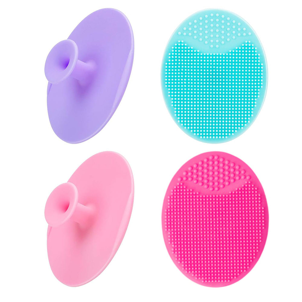 4 Pack Silicone Face Cleansing Brush Facial Cleanser Brush Set