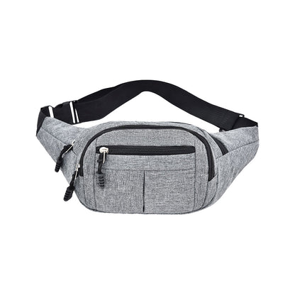 Unisex Sling Bag Chest Pack Fanny Pack Sports Waist Bag Wallet Grey