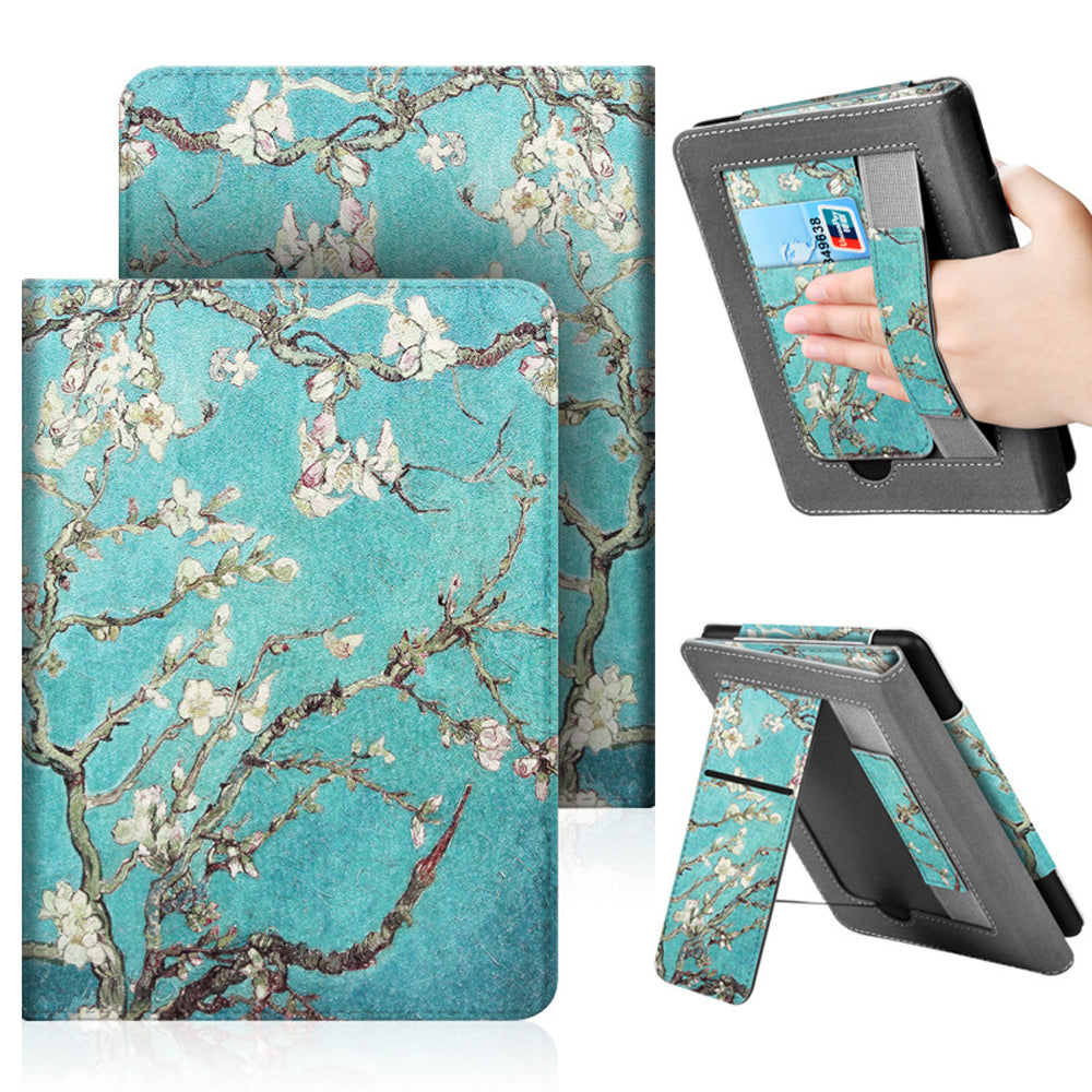 Case for Kindle Paperwhite 6 with Hand Strap Stand 7 Inch-Green
