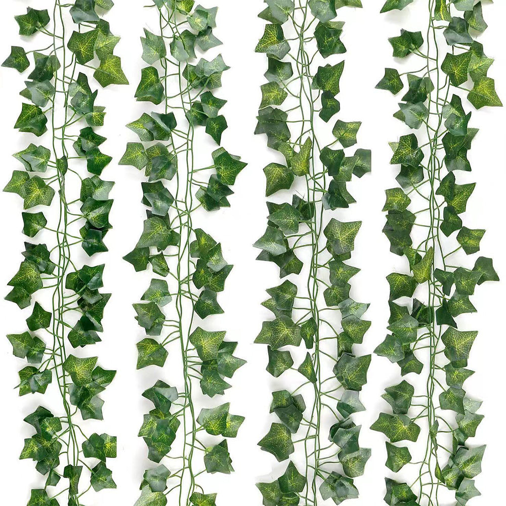 12 X 2M Artificial Ivy Vine Garland Fake Foliage Hanging Leaf Plant for Home Garden Party