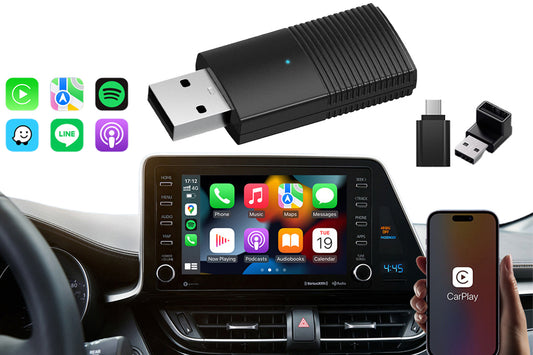 For Apple CarPlay Wireless Adapter Car Play Dongle Bluetooth WiFi Fast Connect