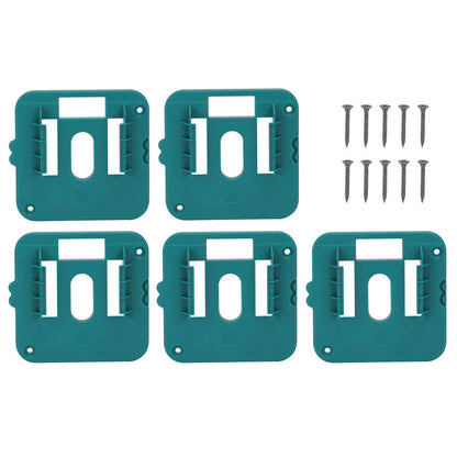 5Pcs Wall Mounted Battery Holders Compatible with Makita 18V Batteries