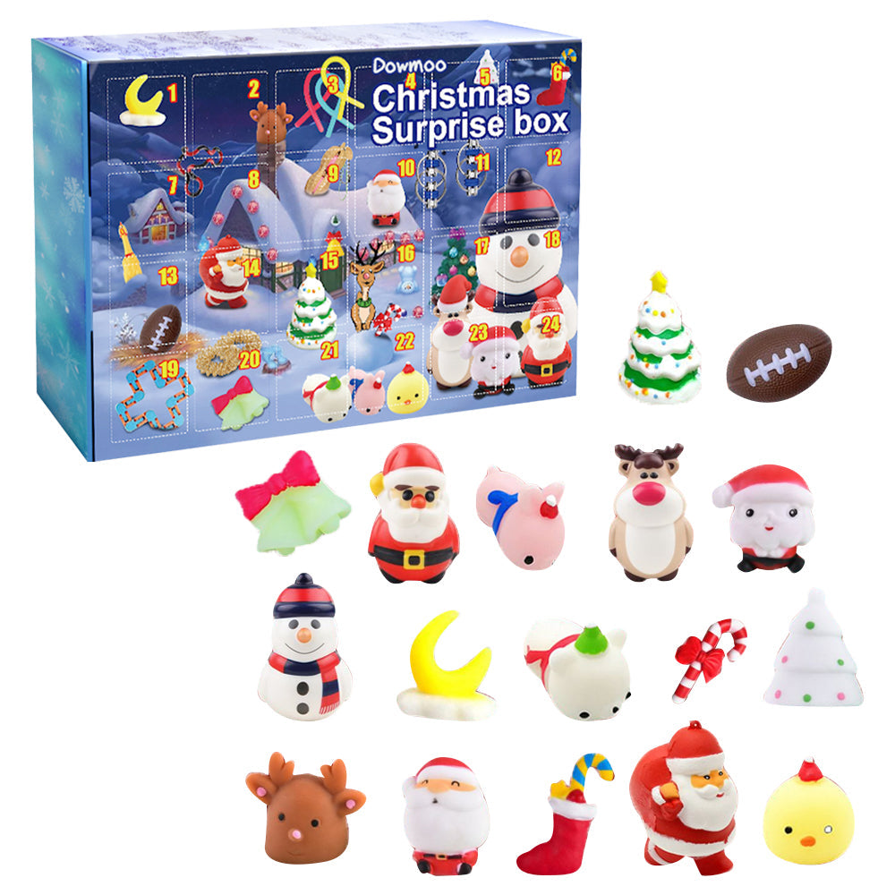 24 Days Christmas Fidget Advent Calendar Christmas Countdown Calendar with 24 Toys Xmas Surprise Blind Box