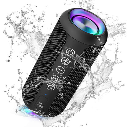 Portable Bluetooth Speaker IPX7 Waterproof Wireless Speaker for Birthday Party-black