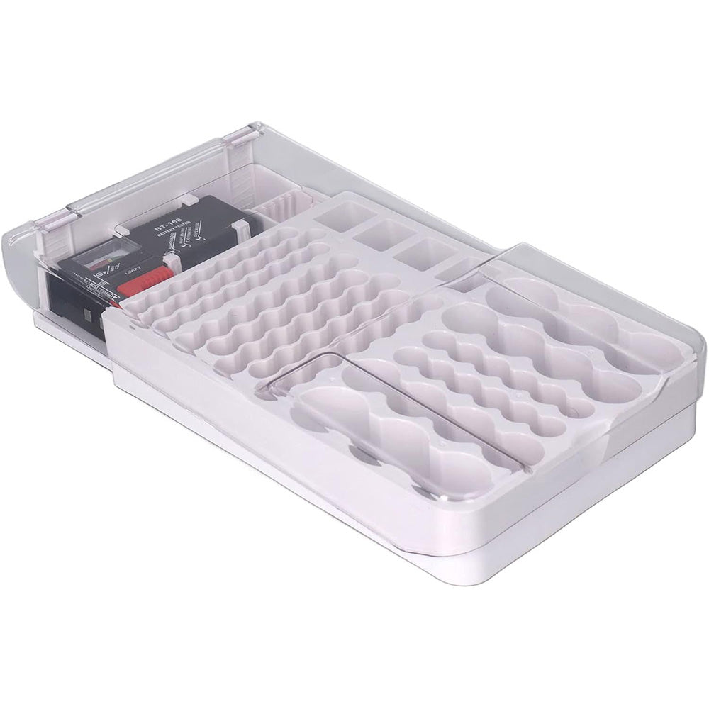 93 Slot Battery Organizer Case with Tester Storage Box for Home Use