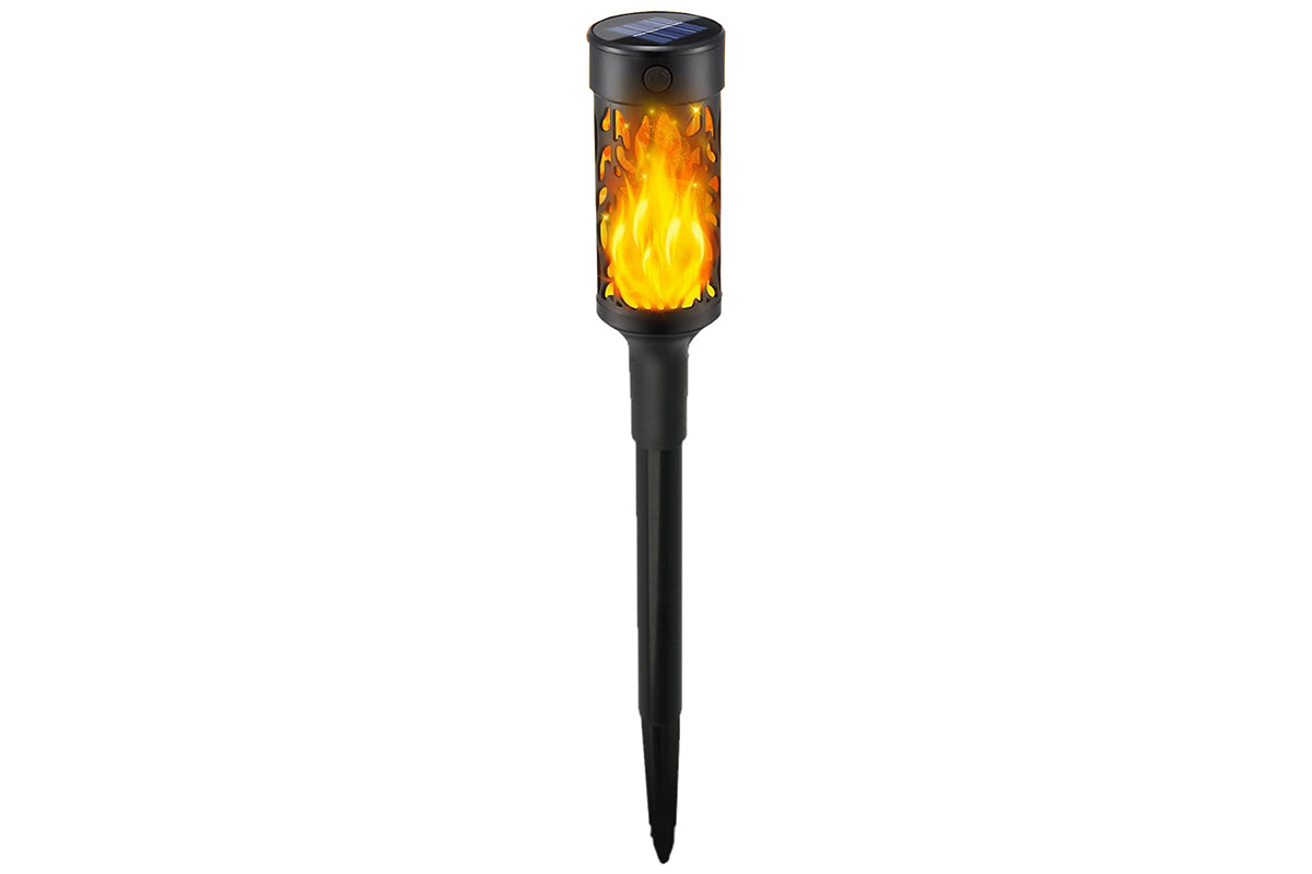 Solar LED Tiki Torch With Flickering Flame Solar Outdoor Light
