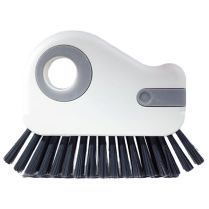 2-in-1 Groove Crevice Cleaning Brush Window Track Cleaning Tool with Hidden Scraper Gray