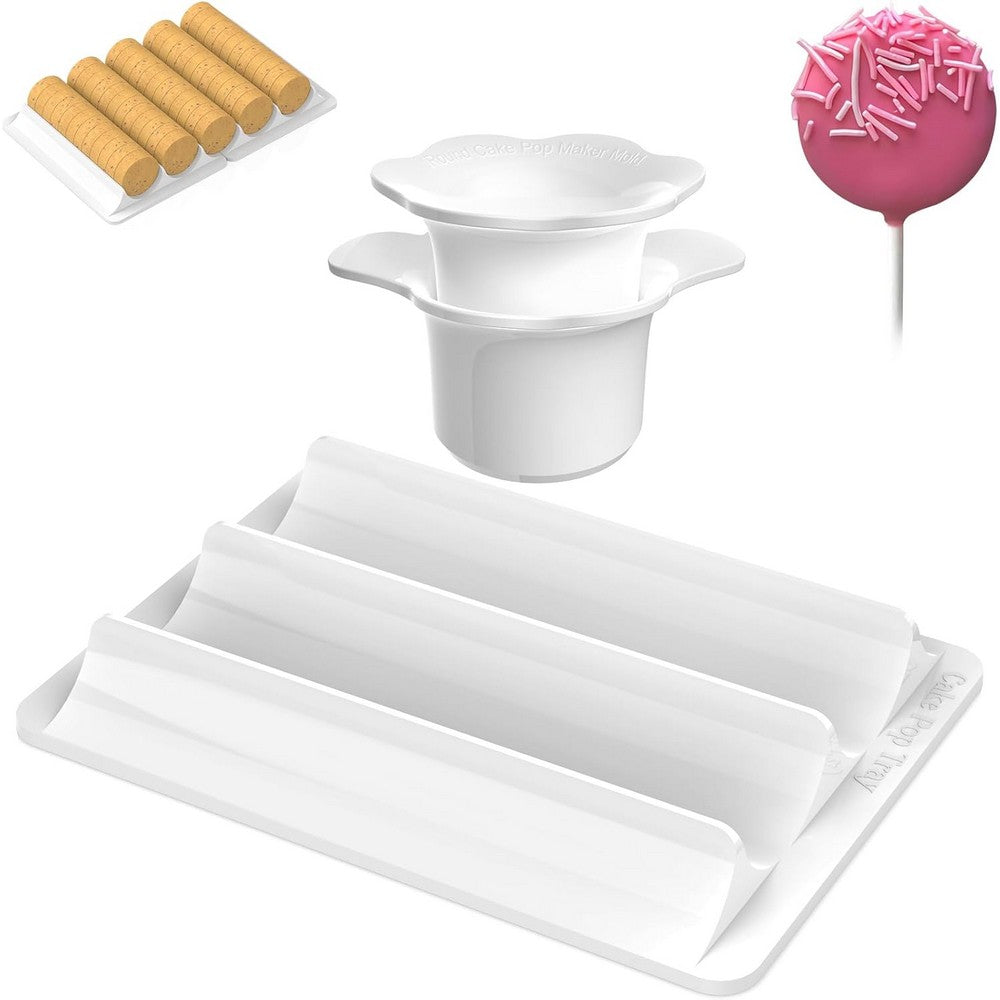 Cake Pop Cutter and Tray Circle Cake Pop Mold Set