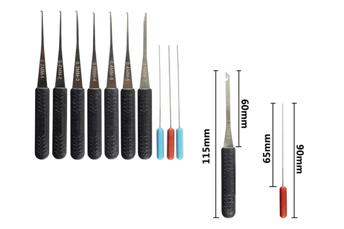 12Pcs Practice Unlocking Tool Pick Tool Kit