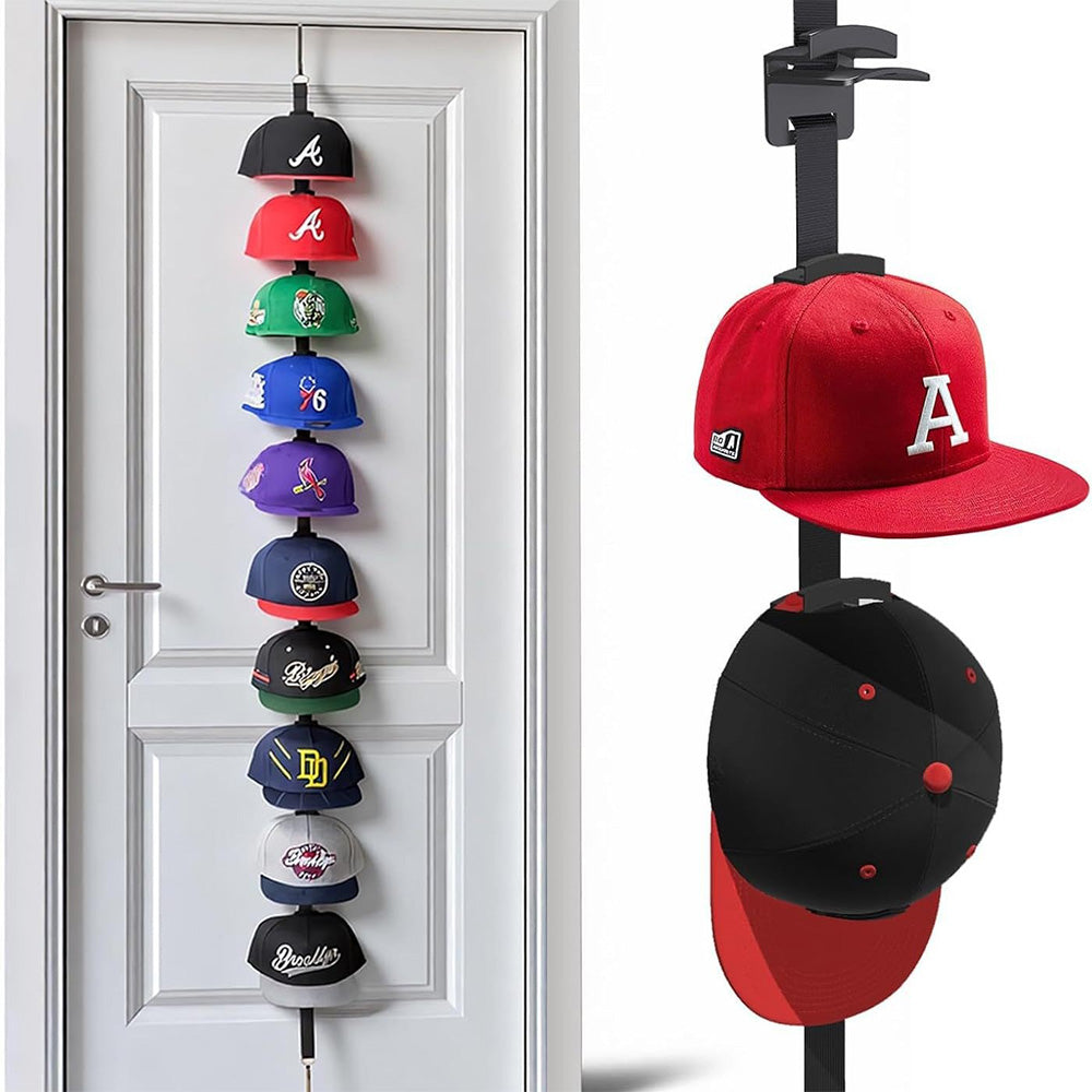 Two-Way Hanging Cap Rack Hat Storage Organizer for Baseball Caps