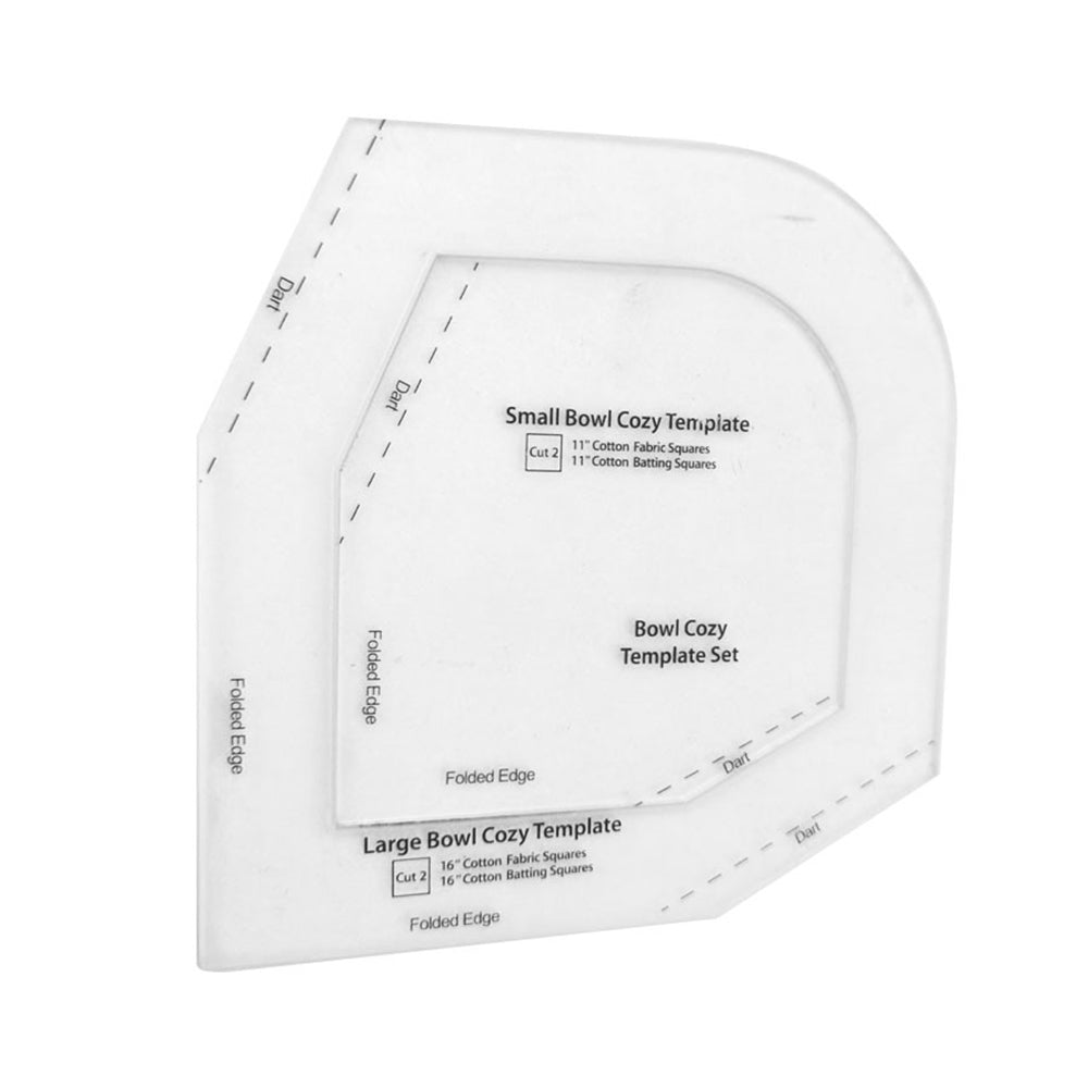 Set of 3Pcs Foldable Bowl Cozy Template Cutting Rulers