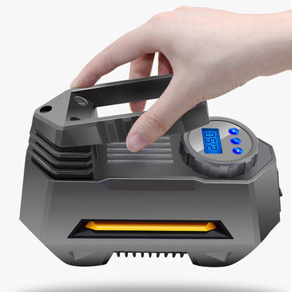 12V Tire Inflator Emergency LED Light Compressor Air Pump with Digital Display for Car Tires