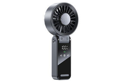 Handheld Foldable High Speed Fan for Travel Outdoor Home Office-Dark Grey