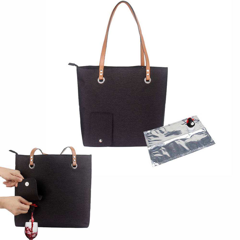 Wine Purse Tote Bag Insulated Sip Sack
