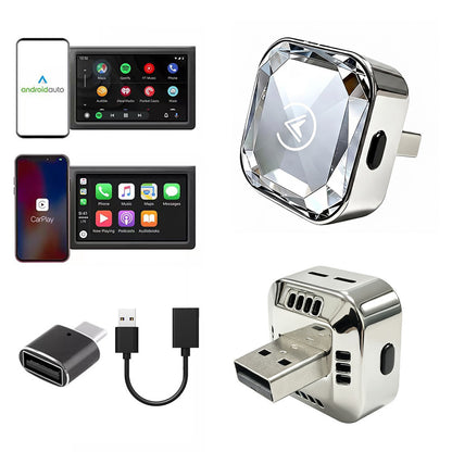 2 in 1 Wireless CarPlay Adapter Android Auto Wireless Adapter