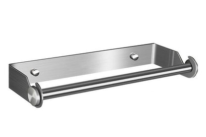 Paper Towel Holder Under Cabinet Wall Mount Stainless Steel Rack Towel Organizer-Silver