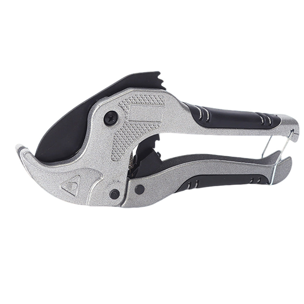 42mm PVC PPR Pipe Cutter with SK5 Steel Blade and Locking Latch - Silver