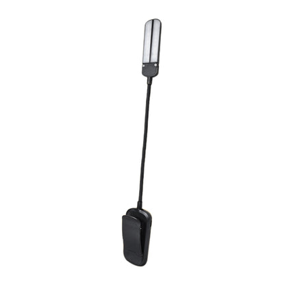 Dual Head Foldable LED Reading Clip Light with Adjustable Brightness