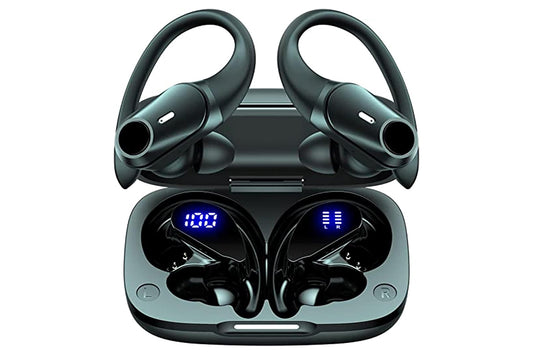 5.3 Bluetooth Headphones Wireless Earbuds 72hrs Playtime Wireless Charging Case Digital Display Sports Ear Buds