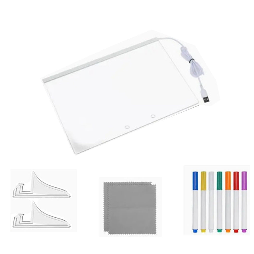 LED Glow Light Drawing Board Dry Erase Boards