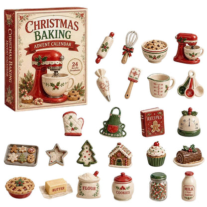 Christmas Advent Calendar 2D Acrylic Pickup Truck Ornaments - Baking