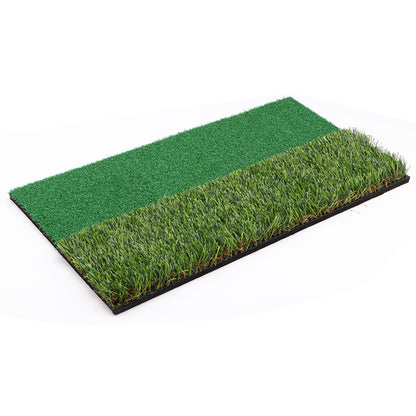 Golf Hitting Mat Practice Outdoor 30x60cm Long and Short Grass Turf