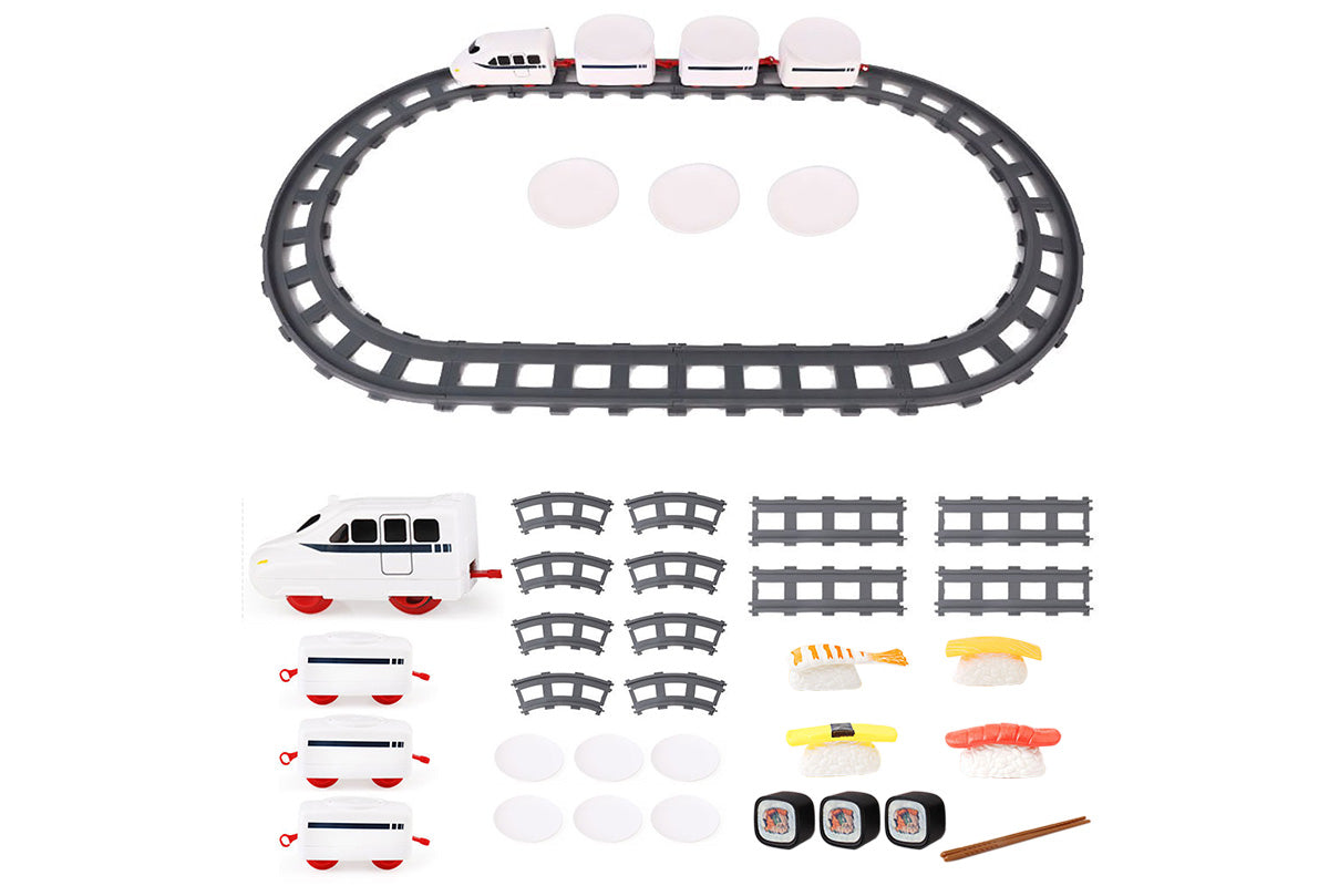 Conveyor Belt Rotating Sushi Toy Electric Revolving Sushi Train Set