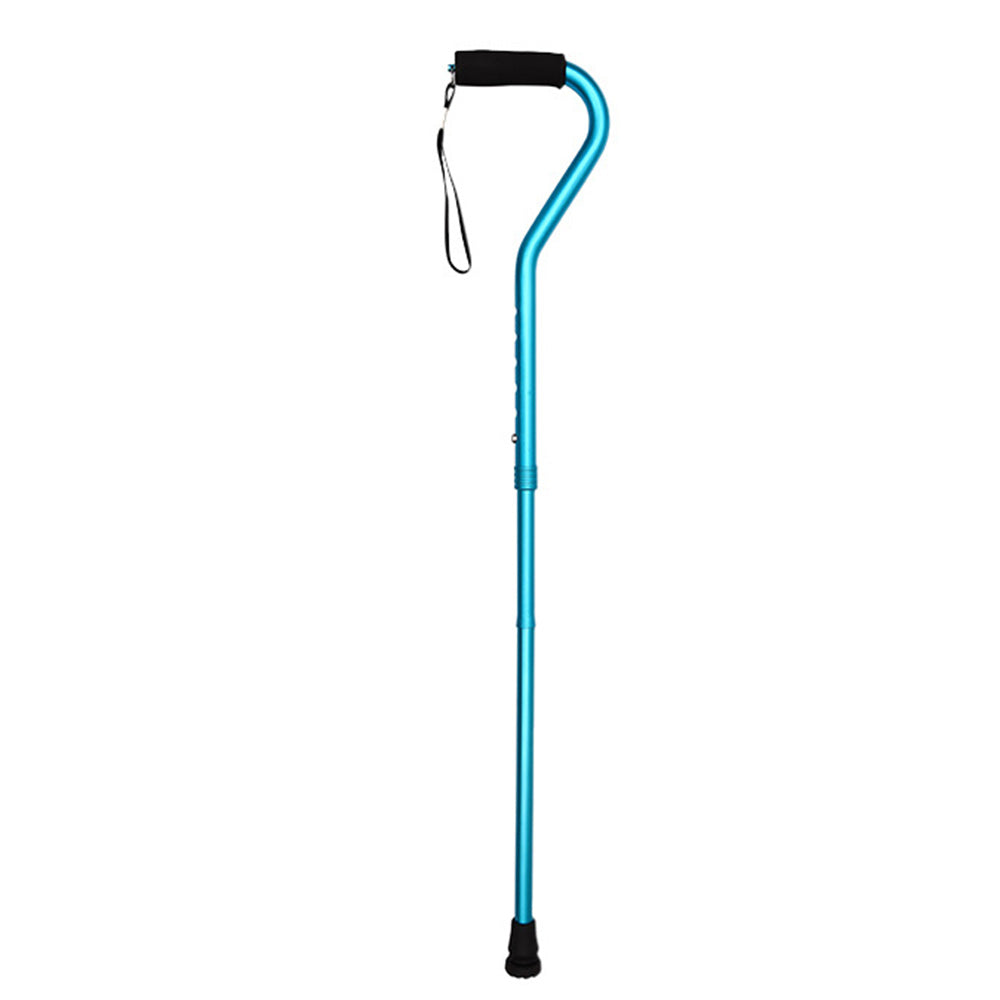 Foldable Lightweight Adjustable Aluminum Alloy Walking Stick-Blue