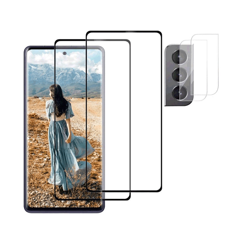 For Samsung Galaxy S23 S22 S24 Series Tempered Glass Set Phone and Camera Screen Protector
