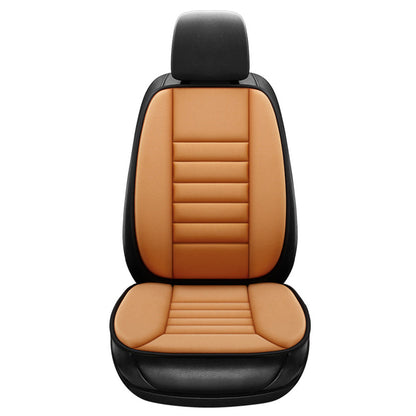 Universal Car Seat Cushion with Back Support Pillow Ergonomic Lumbar Support Cushion for Drivers Office Staff Orange