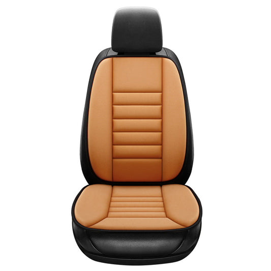 Universal Car Seat Cushion with Back Support Pillow Ergonomic Lumbar Support Cushion for Drivers Office Staff Orange