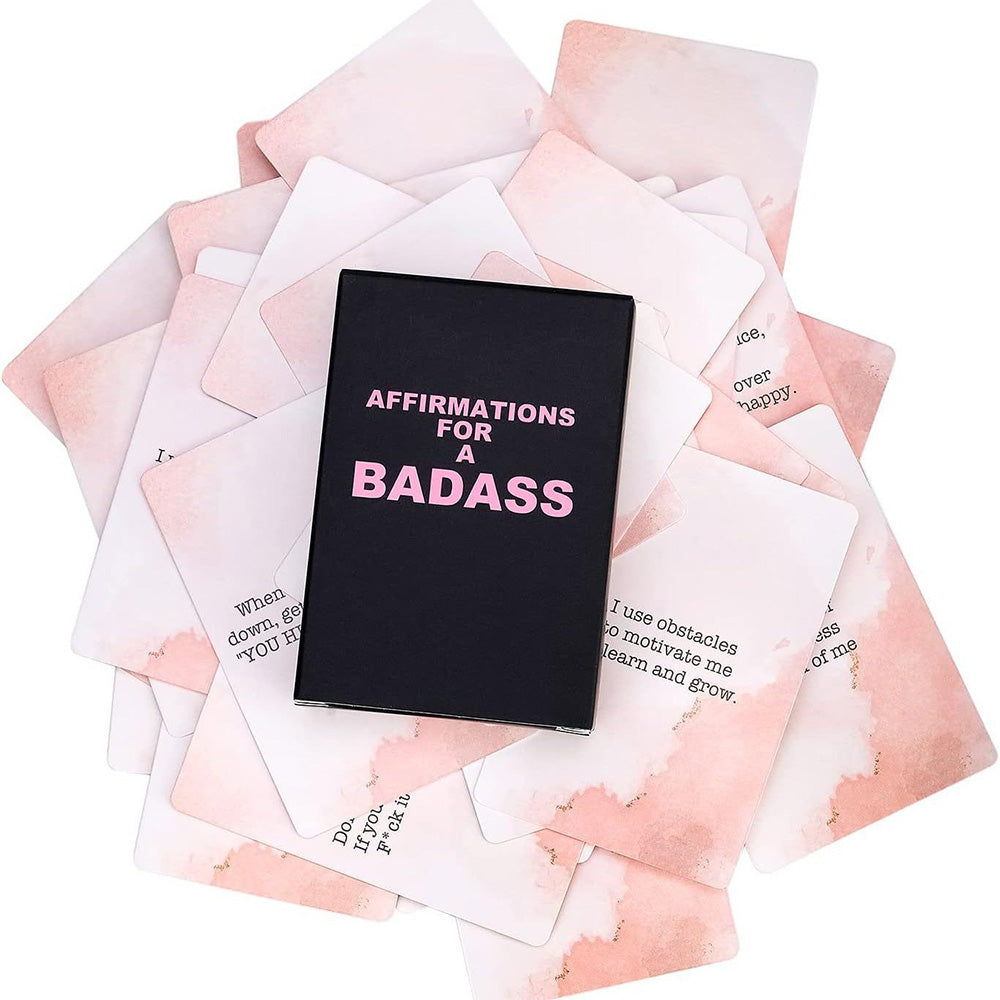 Badass Affirmation Cards Daily Motivational & Inspirational Deck for Women