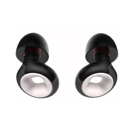 Pair of Reusable Soft Silicone Ear Plugs  Noise Cancelling Sleep Travel Earplugs Black