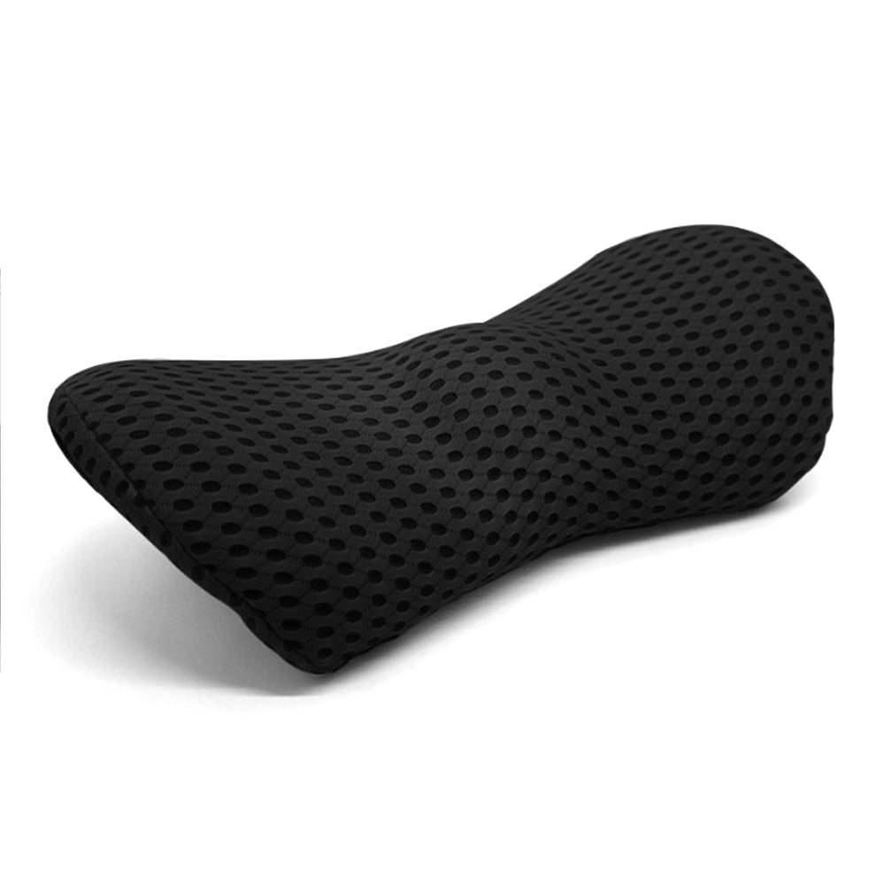 Ergonomic Lumbar Support Pillow Memory Foam Back Pillow for Car Seat Chair Recliner Bed Black