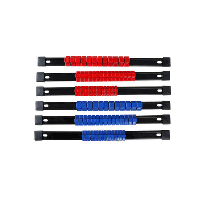 6Pc Socket Holder Sockets Storage Rail Rack Organizer Mountable Sliding Tray Rack Tool Rail Holder