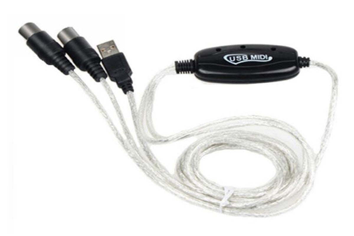 MIDI to USB Cable Adapter for Music Keyboard and Electronic Piano to PC