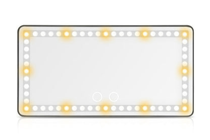 Car Sun Visor Vanity Mirror with 3 Light Mode Travel Makeup Mirror for Truck SUV