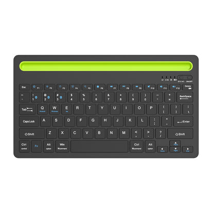 Wireless Keyboard with Phone and Tablet Stand for Windows MacOS iOS iPad-Green