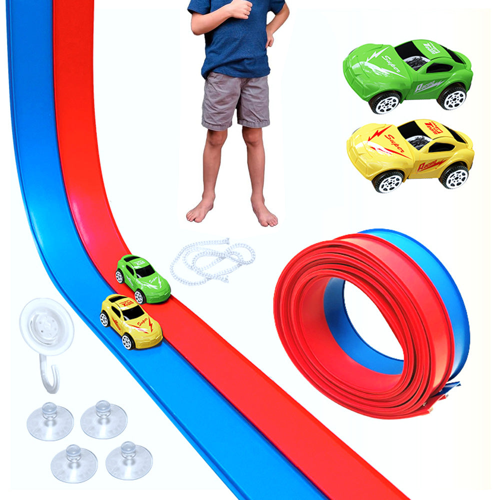 DIY Dual Color Flexible Race Track Car Toy for Kids