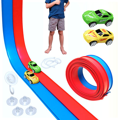 DIY Dual Color Flexible Race Track Car Toy for Kids