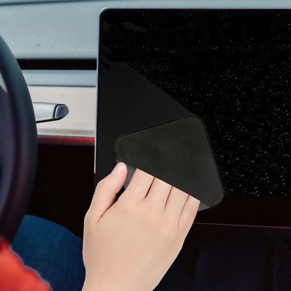 2Pcs Car Screen Cleaner Pad Microfibre Dual-Sided Cleaning Cloth for Touchscreens Lenses