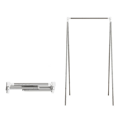 Portable Travel Telescopic Garment Rack Folding Clothes Rack