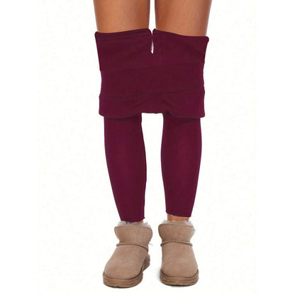 3Pcs Women's Fleece Lined Leggings Tummy Control Thermal Warm Stretchy Soft 4XL