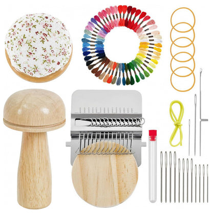 Mini Wood Composite Knitting Loom Darning Mushroom