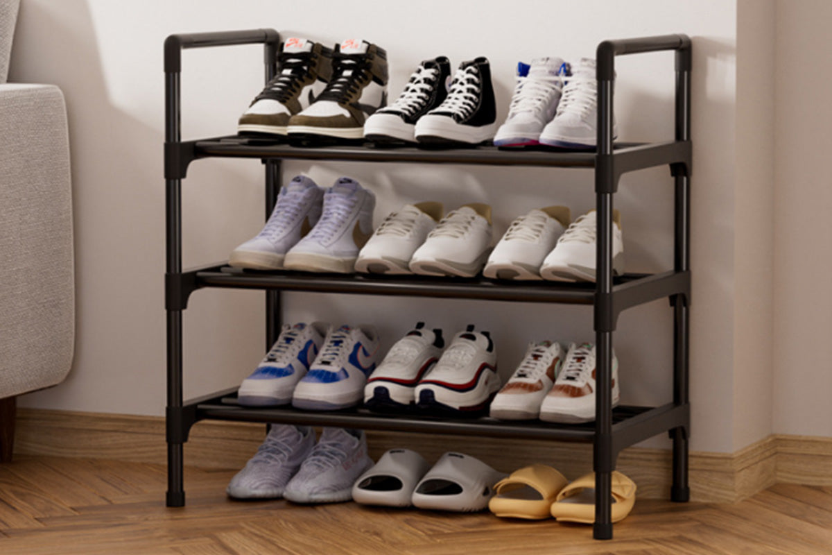 Shoe Rack 3 Tier Shelves Shoes Cabinet Storage Organizer Shelf
