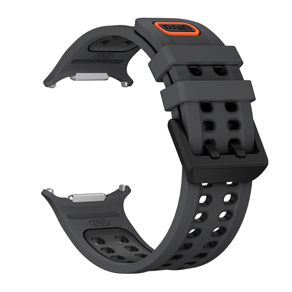 Silicone Watch Band for Samsung Galaxy Watch Ultra2 Ultra 2025 47mm - Black