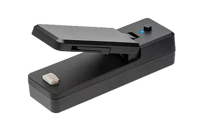 Portable USB Rechargeable 2-In-1 Handheld Heated Vacuum Sealer Cutter Plastic Bags Food Storage Freshness-Black