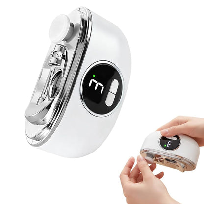 3-in-1 Electric Nail Trimmer Electric Nail Clippers for Seniors - White