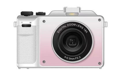 4K Digital Camera for Photography Video 18X Zoom Autofocus Anti-Shake Camera -Pink